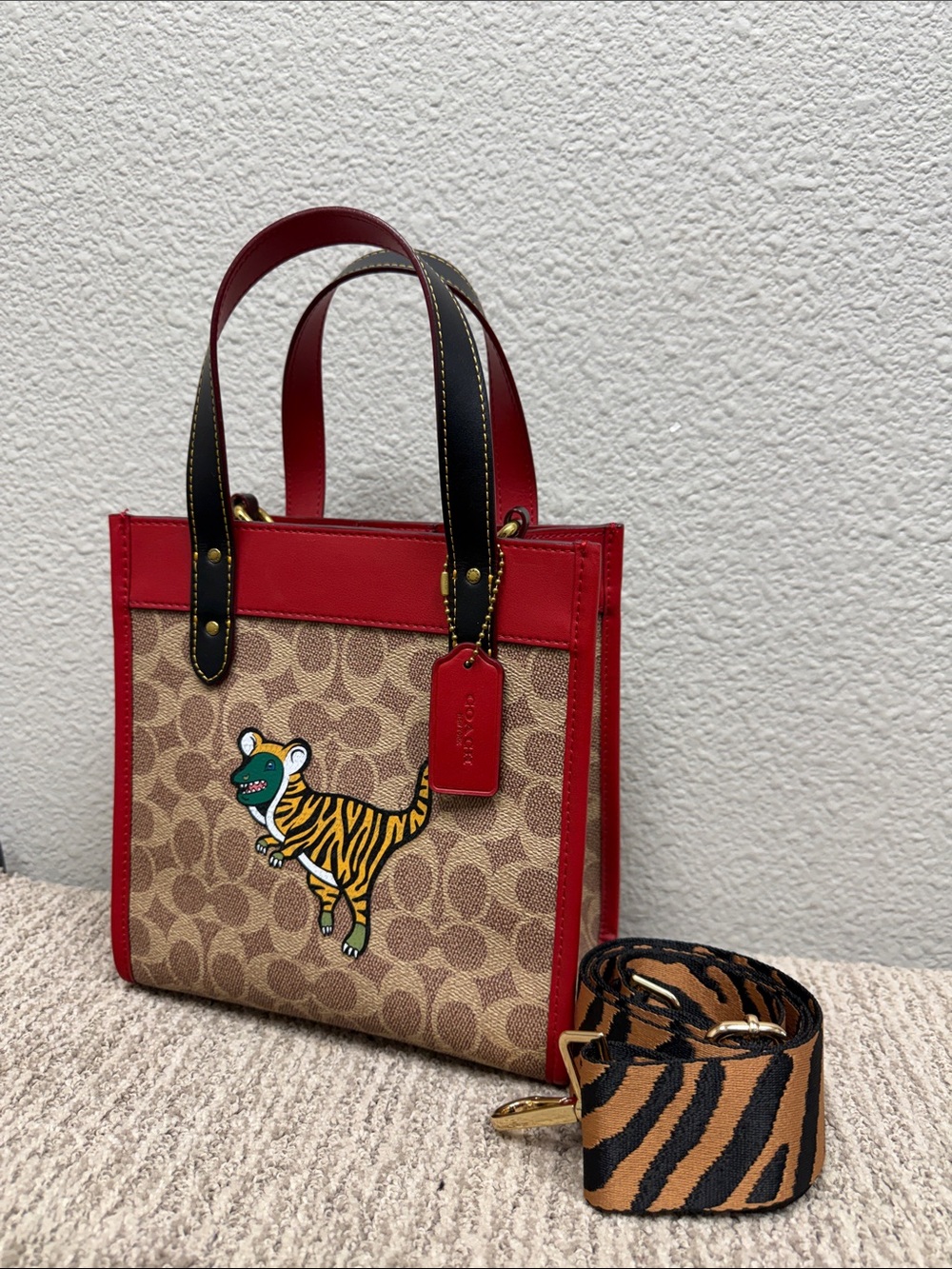 Coach Rexy Tiger Lunar New Year Field Tote 22